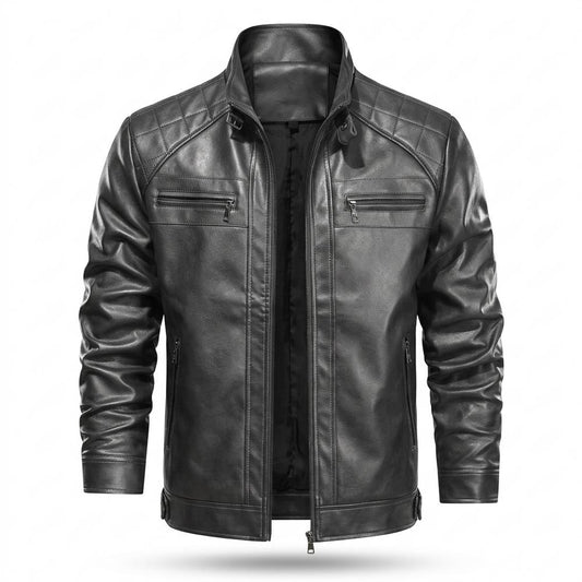Nobleman Code - Mevad | Gesteppt Gefüttert Lederjacke Herren