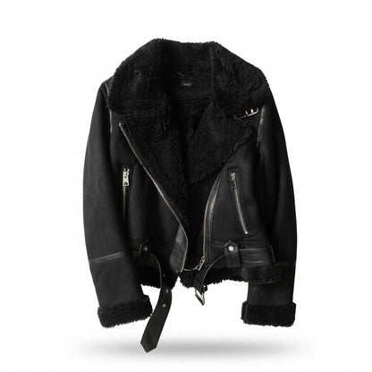Gentleman Code - Koted | Gefüttert Asymmetrisch Wildleder-Jacke Damen