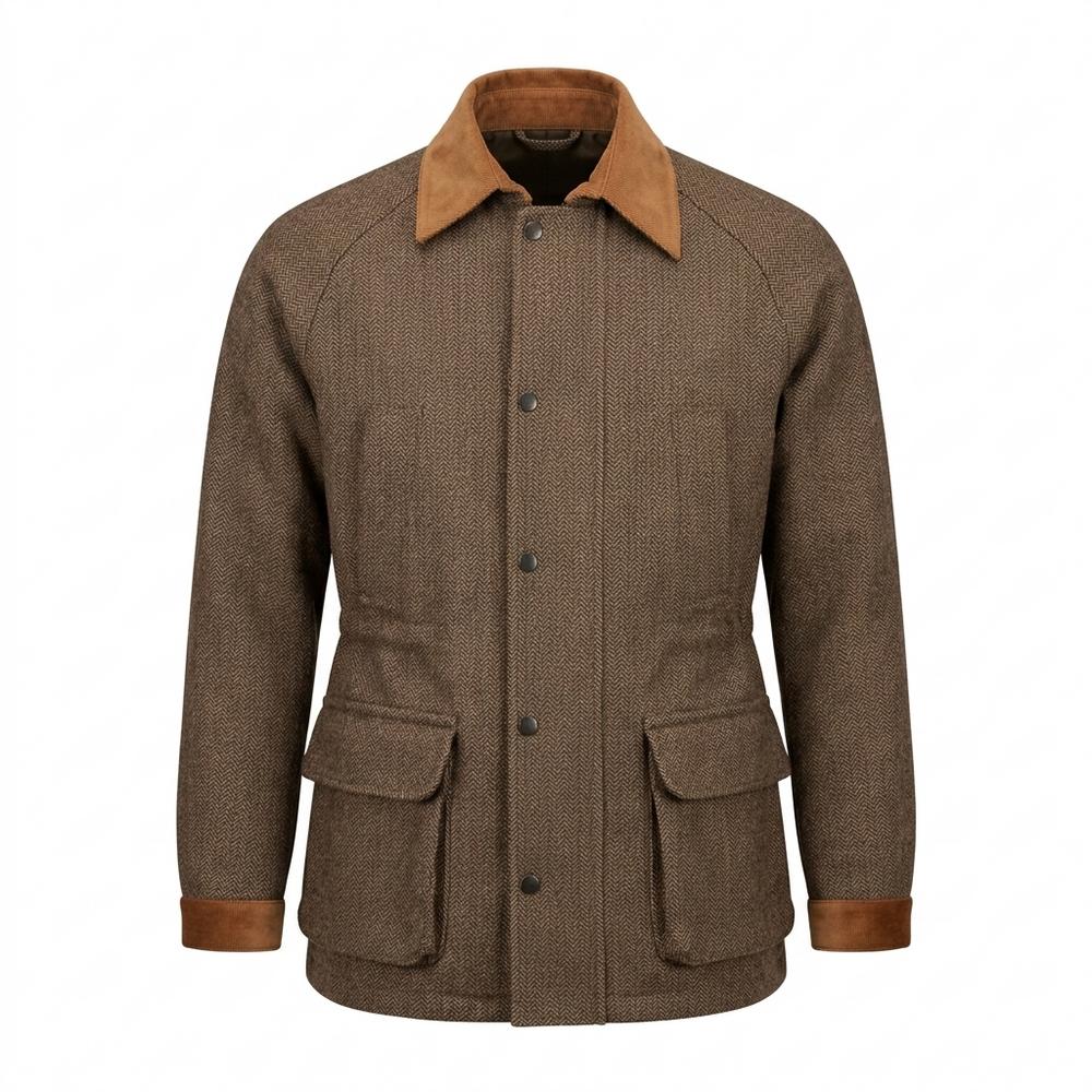 Gentleman Code - Yinem | Strukturiert Gefüttert Jacke Herren
