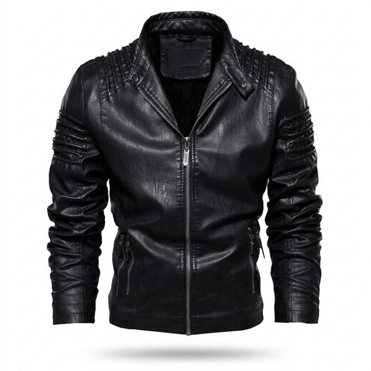 Nobleman Code - Vofok | Gefüttert Gesteppt Lederjacke Herren