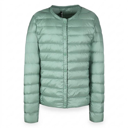 Gentleman Code - Eonuv | Gesteppte Kragenlose Jacke Damen