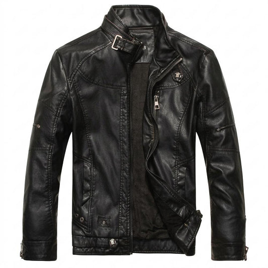 Gentleman Code - Debus | Gefütterte Taillierte Lederjacke Herren