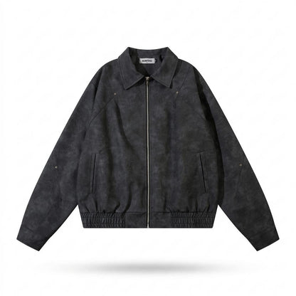 Gentleman Code - Dalan | Velourartig Hochschließend Wildleder-Jacke Unisex