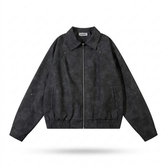Nobleman Code - Dalan | Velourartig Hochschließend Wildleder-Jacke Unisex