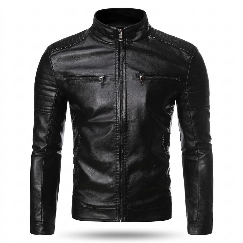 Gentleman Code - Casir | Gesteppt Tailliert Lederjacke Herren