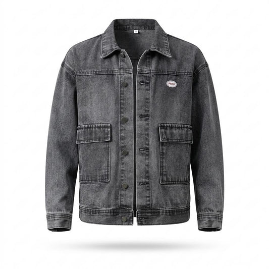 Gentleman Code - Eelem | Denim Geknöpft Jacke Herren