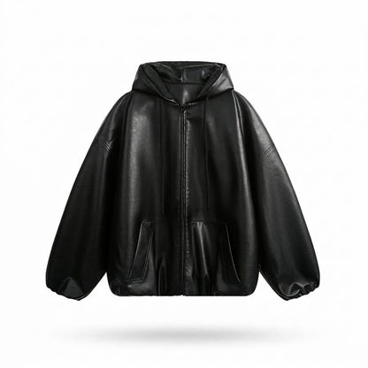 Gentleman Code - Duror | Gefüttert Oversize Lederjacke Unisex
