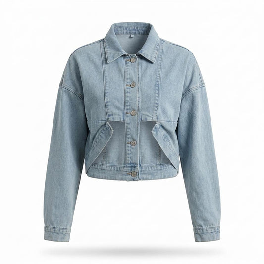 Nobleman Code - Vopul | Kurzgeschnittene Kragenlose Jacke Damen