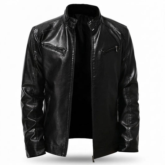 Nobleman Code - Valim | Gesteppte Taillierte Lederjacke Herren