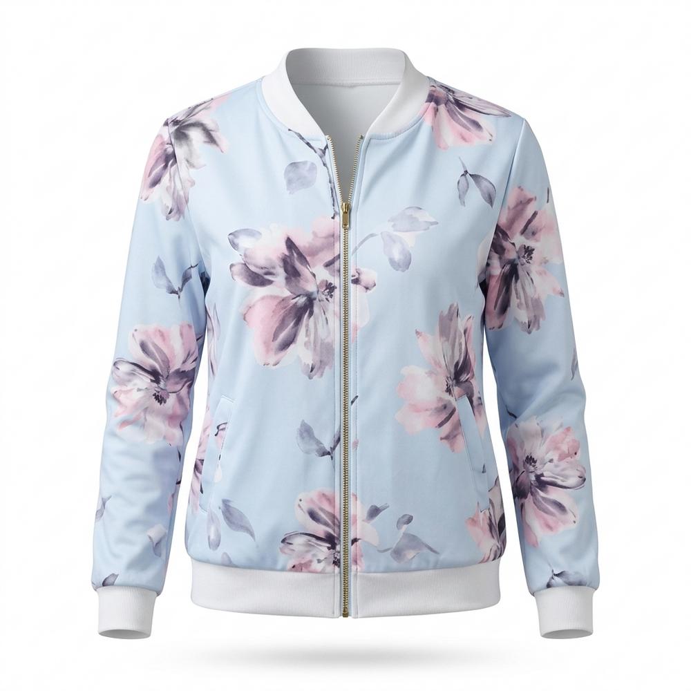 Gentleman Code - Cuwol | Geblümte Leichte Jacke Damen