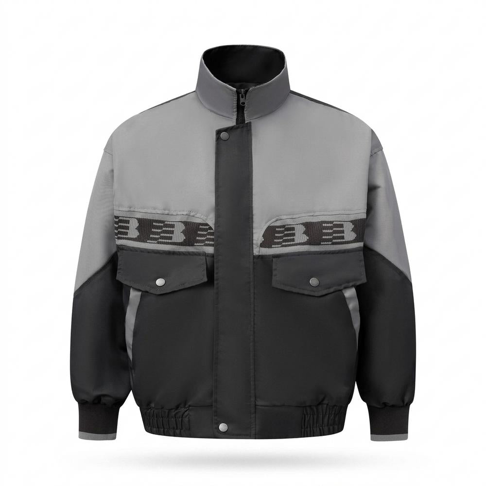 Gentleman Code - Yegik | Zweifarbige Hochgeschlossene Jacke Unisex