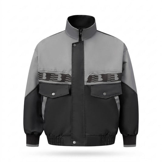 Nobleman Code - Yegik | Zweifarbige Hochgeschlossene Jacke Unisex