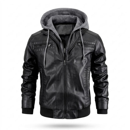 Gentleman Code - Aipad | Gefüttert Gesteppt Lederjacke Herren
