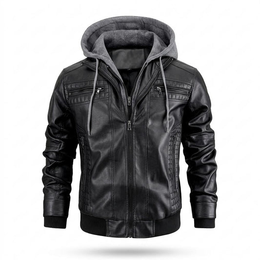 Gentleman Code - Aipad | Gefüttert Gesteppt Lederjacke Herren