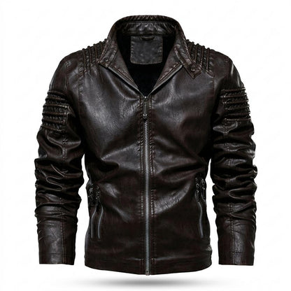 Gentleman Code - Zamel | Gesteppt Gefüttert Lederjacke Herren