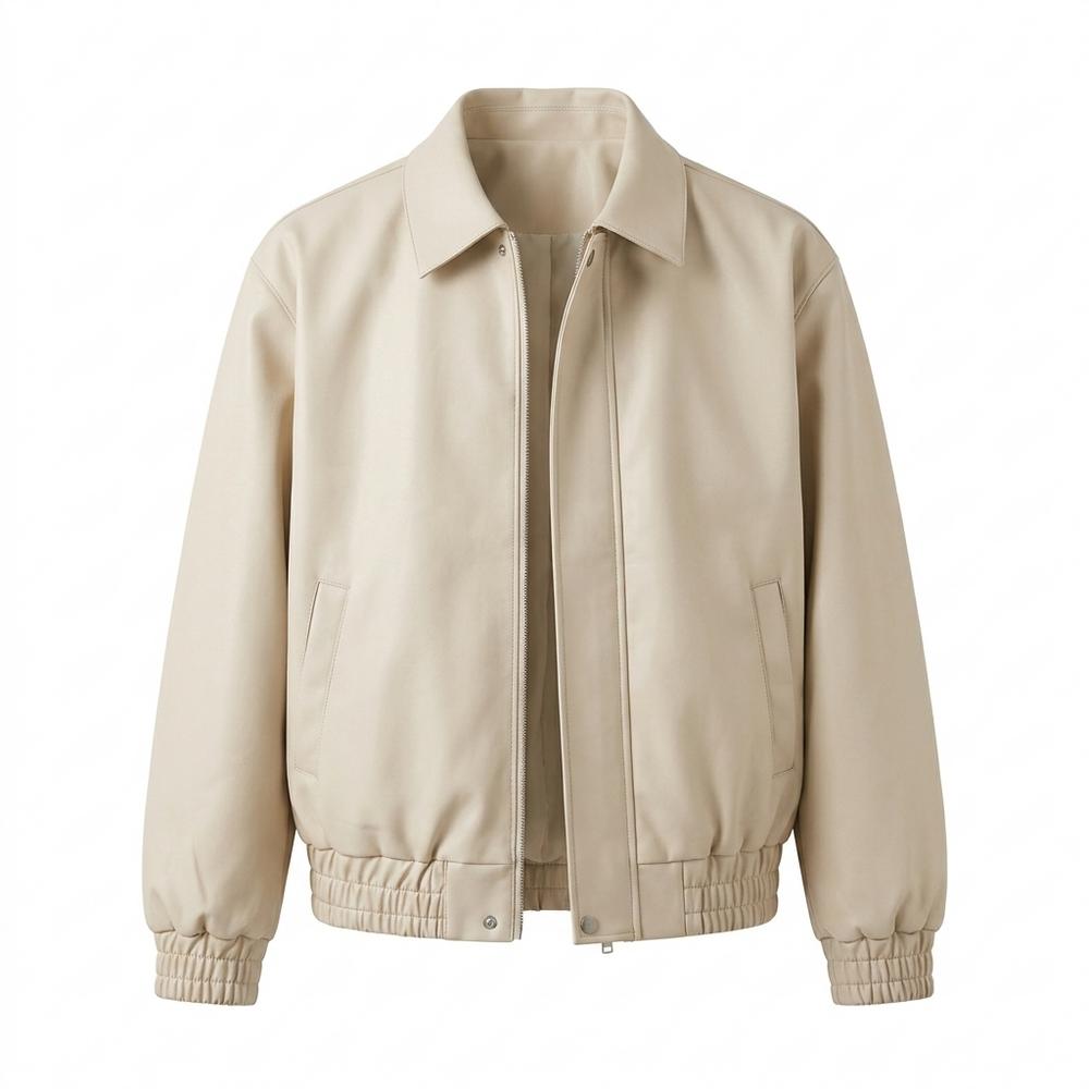 Gentleman Code - Zonav | Gefütterte Kentkragen Lederjacke Herren