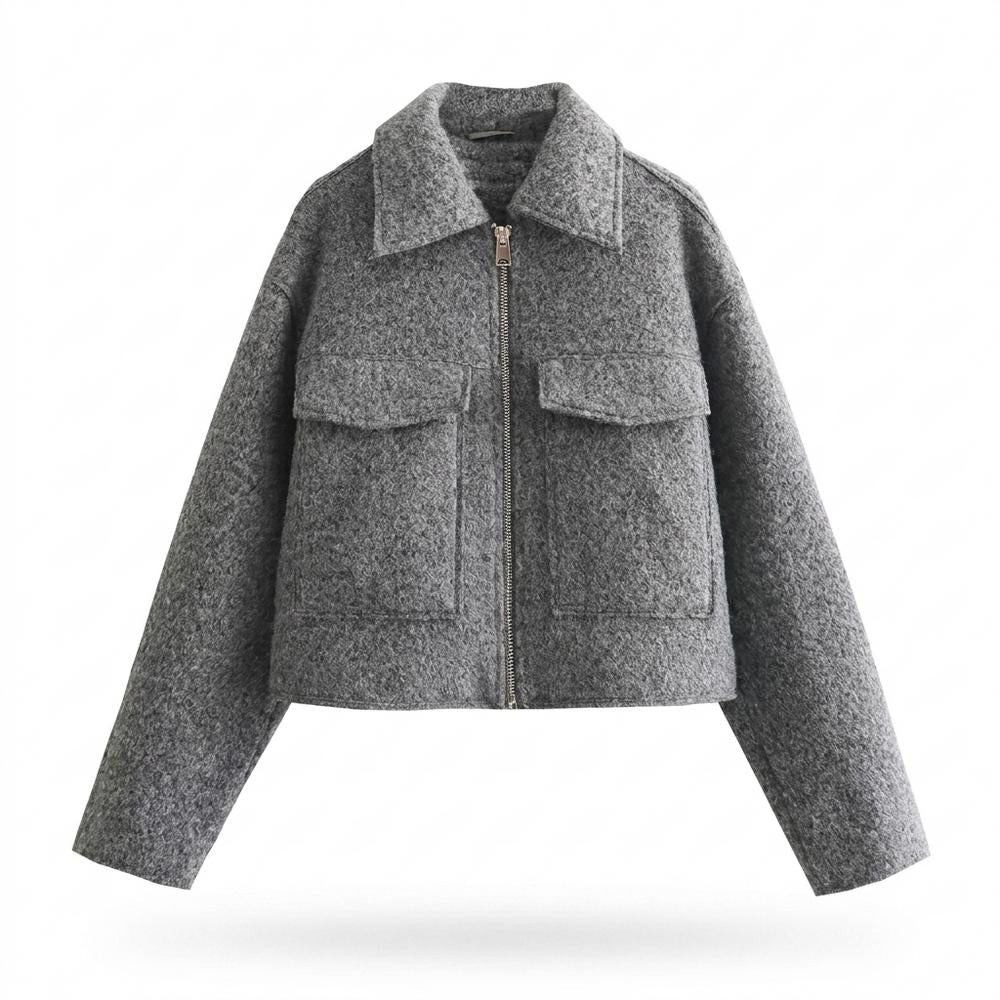 Gentleman Code - Nizis | Strukturiert Kurzgeschnitten Jacke Damen