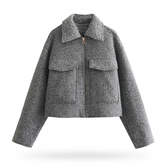 Nobleman Code - Nizis | Strukturiert Kurzgeschnitten Jacke Damen