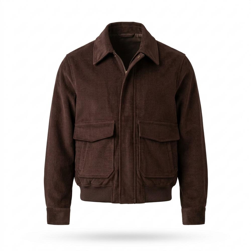 Gentleman Code - Mipos | Gerippte Gefütterte Jacke Herren