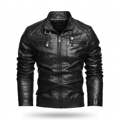Gentleman Code - Yenil | Gesteppt Tailliert Lederjacke Herren
