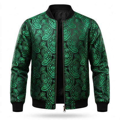 Gentleman Code - Elmin | Gemustert Reißverschluss Jacke Herren