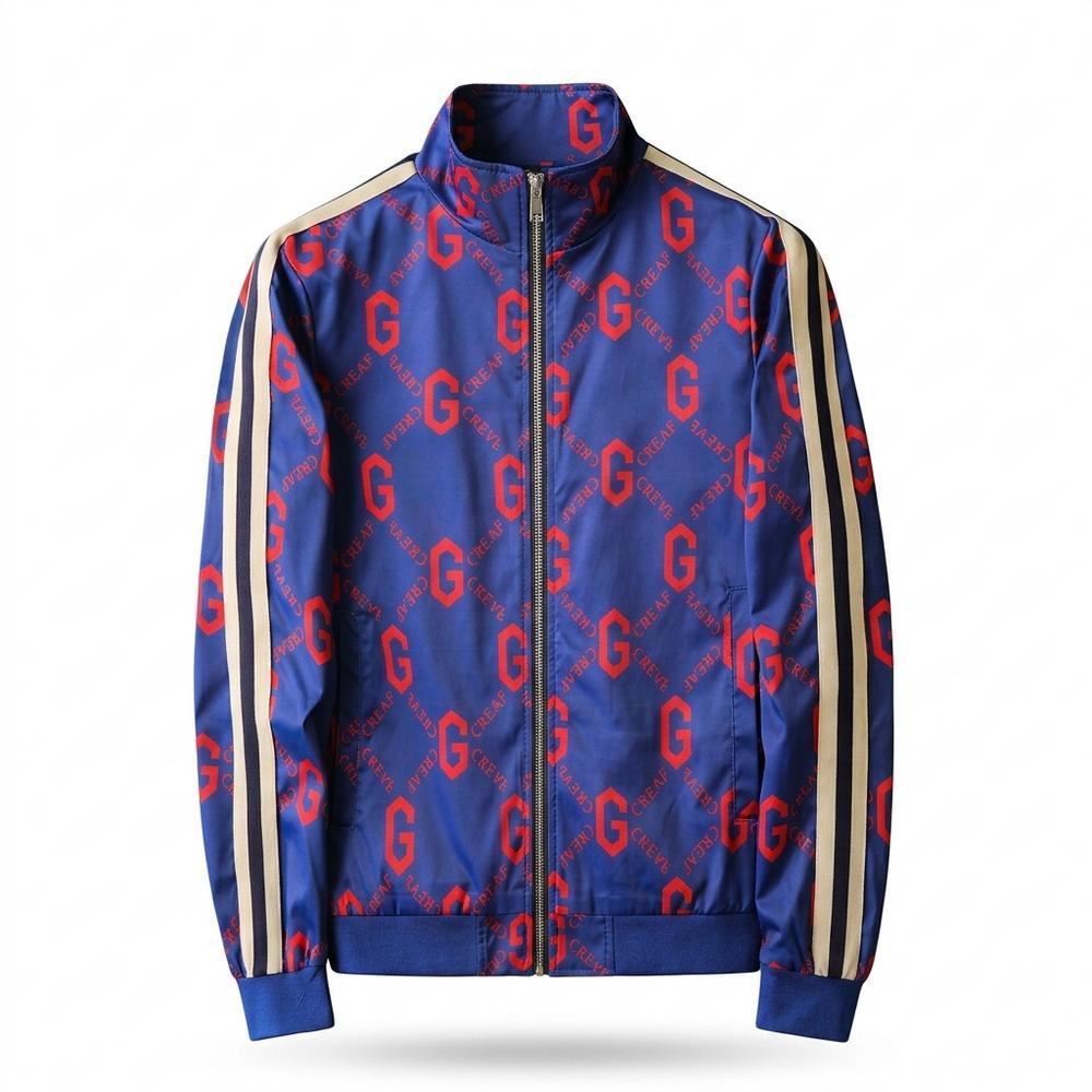 Gentleman Code - Divek | Gemusterte Gestreifte Jacke Herren