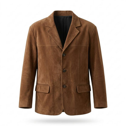 Gentleman Code - Vopod | Oversized Geknöpft Wildleder-Jacke Damen