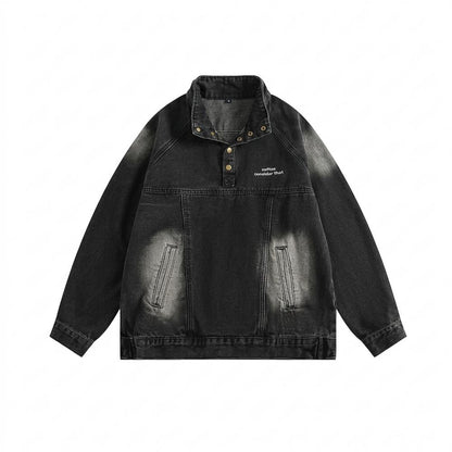Gentleman Code - Lanon | Gewaschene Hochgeschlossene Jacke Unisex