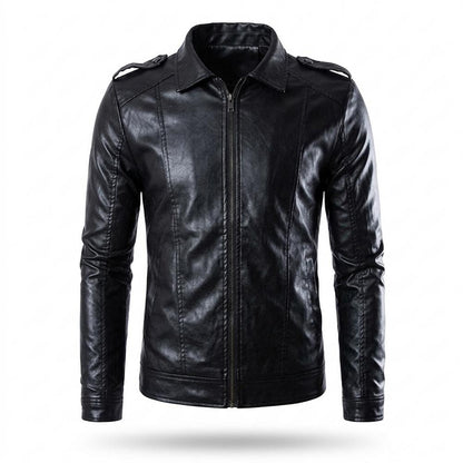 Nobleman Code - Daram | Tailliert Gefüttert Lederjacke Herren