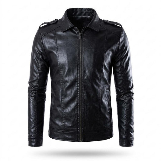 Nobleman Code - Daram | Tailliert Gefüttert Lederjacke Herren