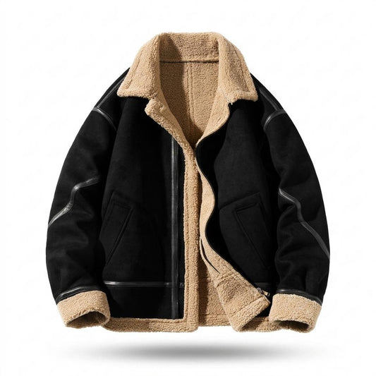 Nobleman Code - Zemit | Warm Gefüttert Wildleder-Jacke Herren