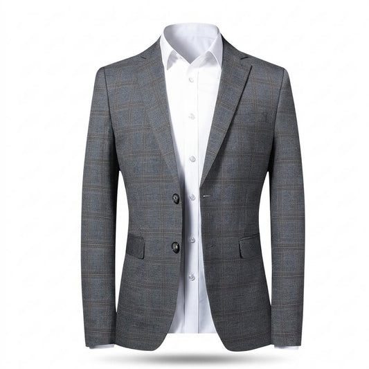 Gentleman Code - Camem | Kariert Tailliert Sakko Herren