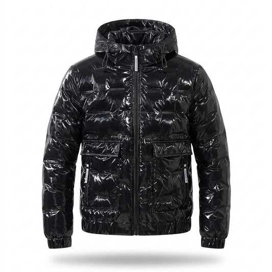 Gentleman Code - Nudud | Glänzend Gesteppt Jacke Unisex