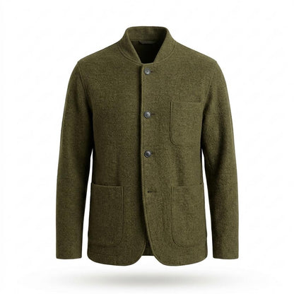 Nobleman Code - Vogum | Strukturiert Geknöpft Strickjacke Herren