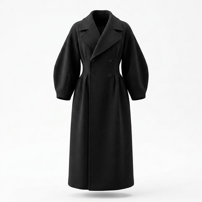 Gentleman Code - Yelid | Tailliert Voluminös Mantel Damen