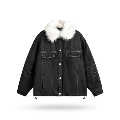 Nobleman Code - Sozal | Pelzbesetzt Gewaschen Jacke Unisex
