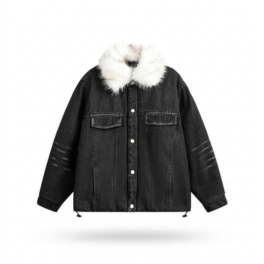 Nobleman Code - Sozal | Pelzbesetzt Gewaschen Jacke Unisex