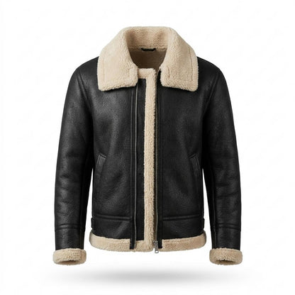 Gentleman Code - Yovet | Genarbte Gefütterte Lederjacke Herren