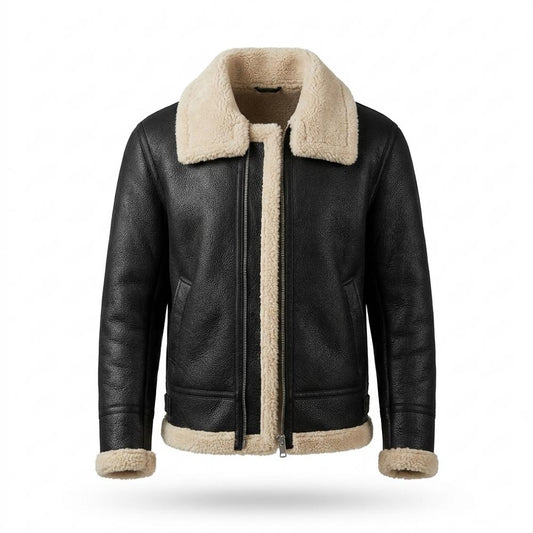 Nobleman Code - Yovet | Genarbte Gefütterte Lederjacke Herren