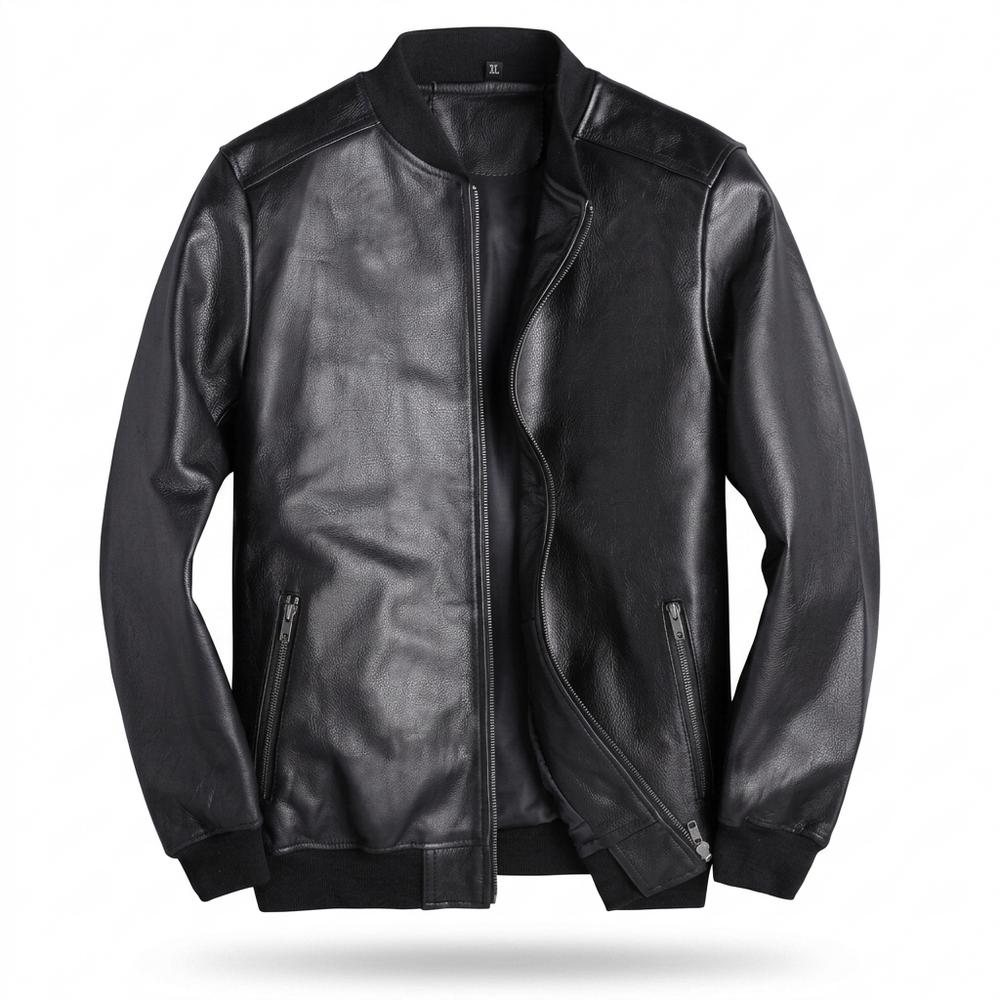 Gentleman Code - Libum | Gefüttert Genarbt Lederjacke Herren