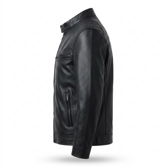 Nobleman Code - Tiral | Gefütterte Taillierte Lederjacke Herren