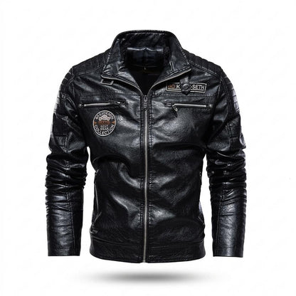 Gentleman Code - Cadur | Gesteppt Tailliert Lederjacke Herren