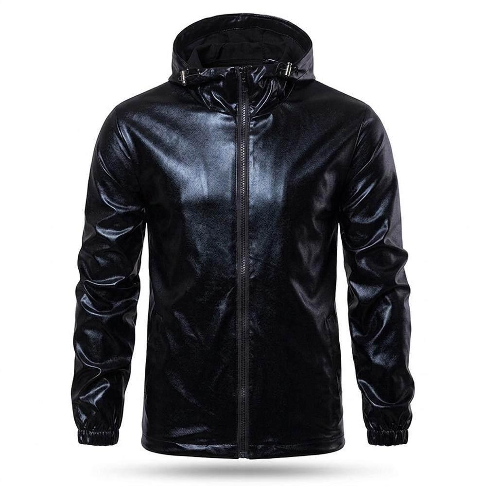 Gentleman Code - Eesas | Beschichtet Gefüttert Lederjacke Herren