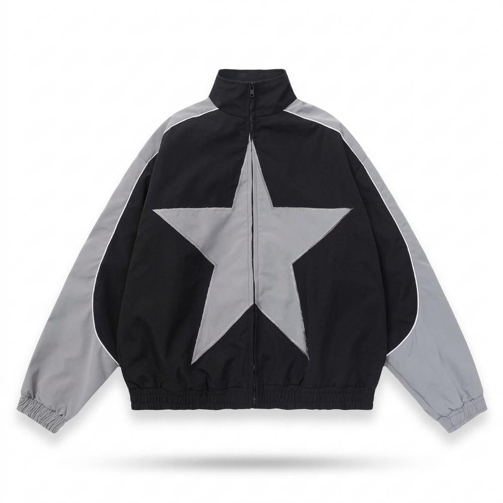 Gentleman Code - Yozuk | Colorblock Stehkragen Jacke Unisex