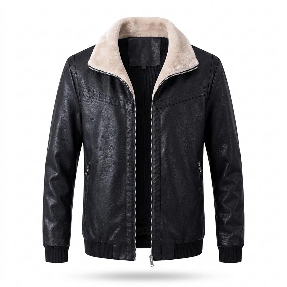 Nobleman Code - Kobes | Warme Gefütterte Lederjacke Herren