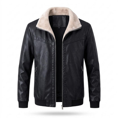 Nobleman Code - Kobes | Warme Gefütterte Lederjacke Herren