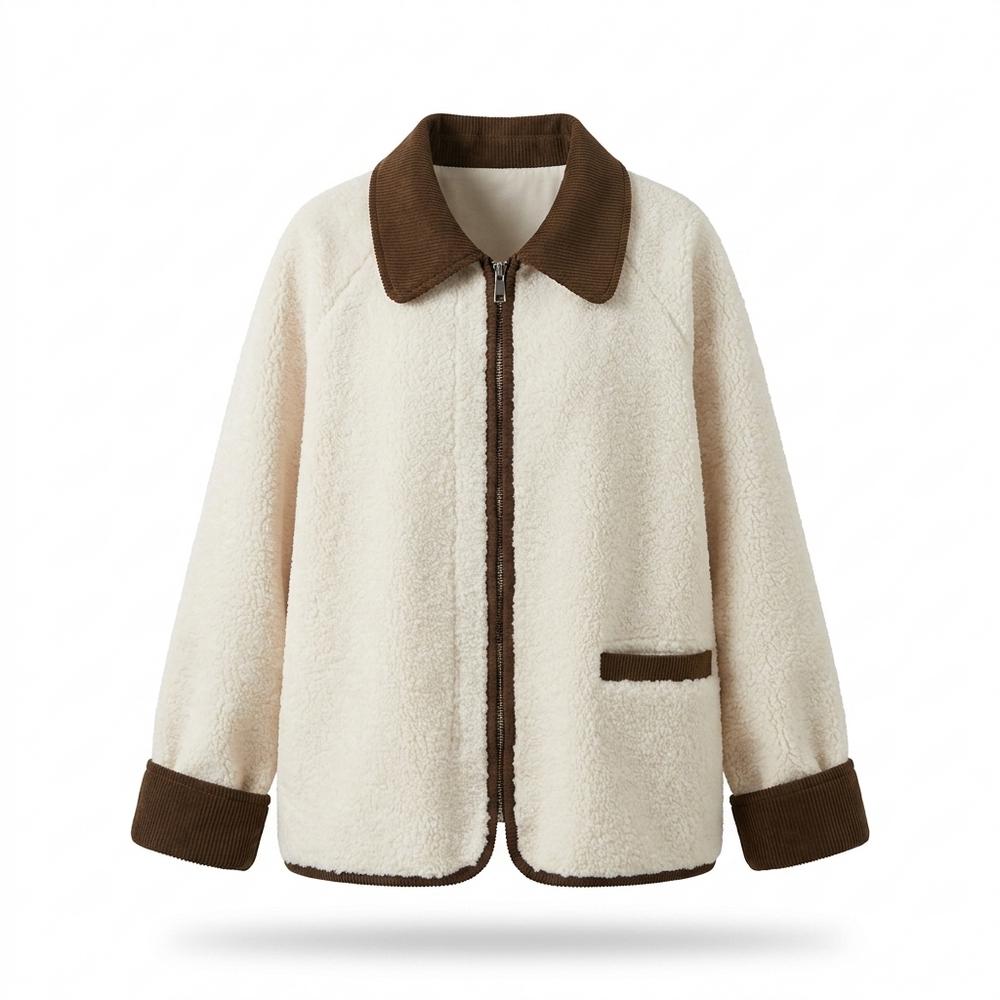 Gentleman Code - Eosed | Texturierte Kontrastierende Jacke Damen