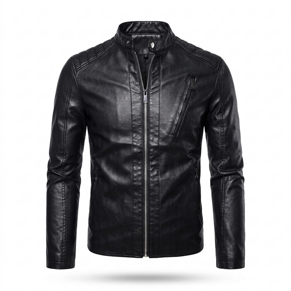 Gentleman Code - Rowir | Gesteppt Tailliert Lederjacke Herren