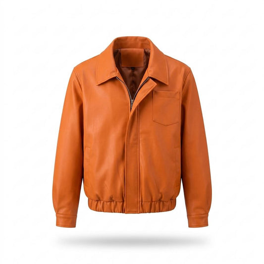 Nobleman Code - Rizan | Gefütterte Glatte Lederjacke Herren