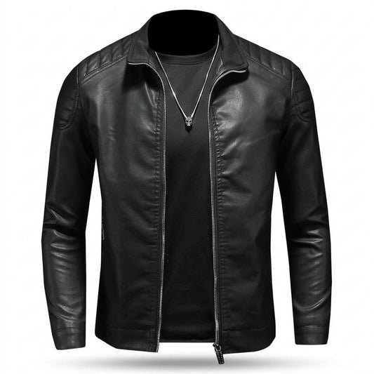 Nobleman Code - Kidik | Gesteppt Tailliert Lederjacke Herren